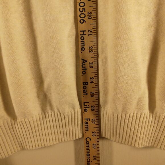 Tommy Hilfiger sweater mens XL XLarge ivory christmas fairs isle large flag - Picture 6 of 9